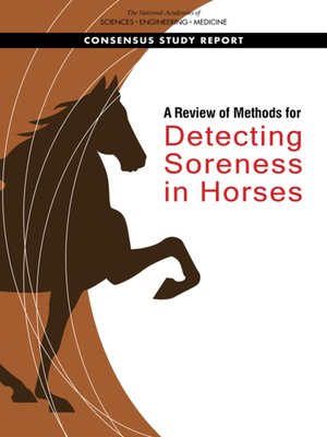 cover image of A Review of Methods for Detecting Soreness in Horses